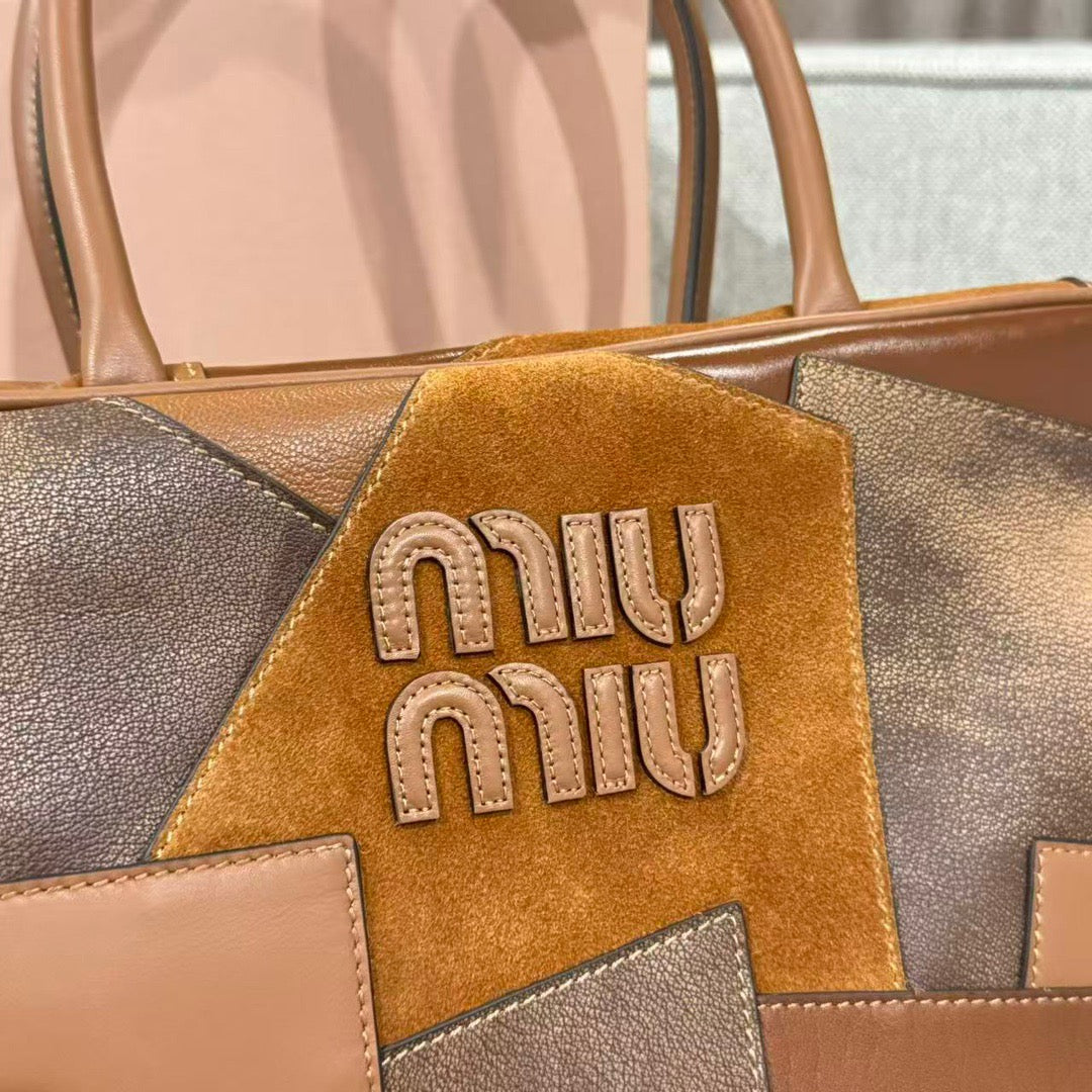 MIU MIU BEAU LARGE LEATHER BAG