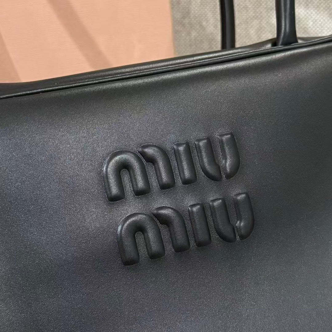 MIU MIU BEAU LARGE LEATHER BAG