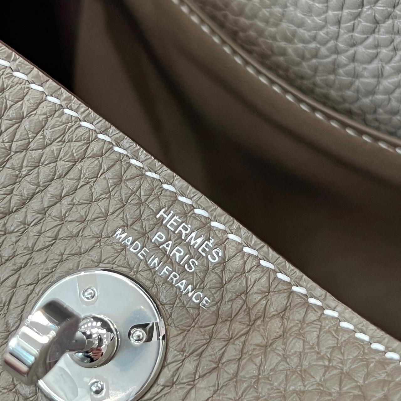 MINI LINDY ETOUPE SILVER HARDWARE