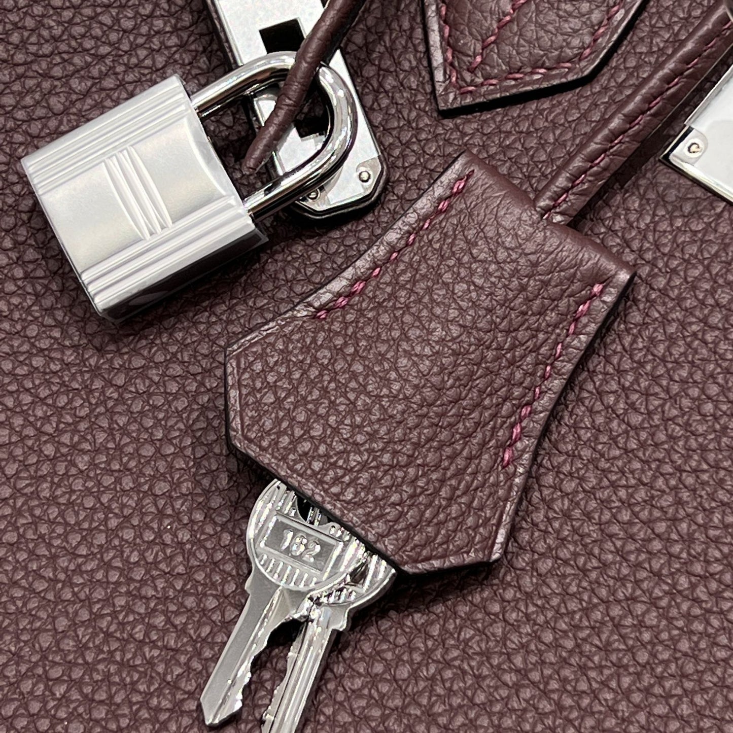 BK 25 Rouge Sellier Silver hardware