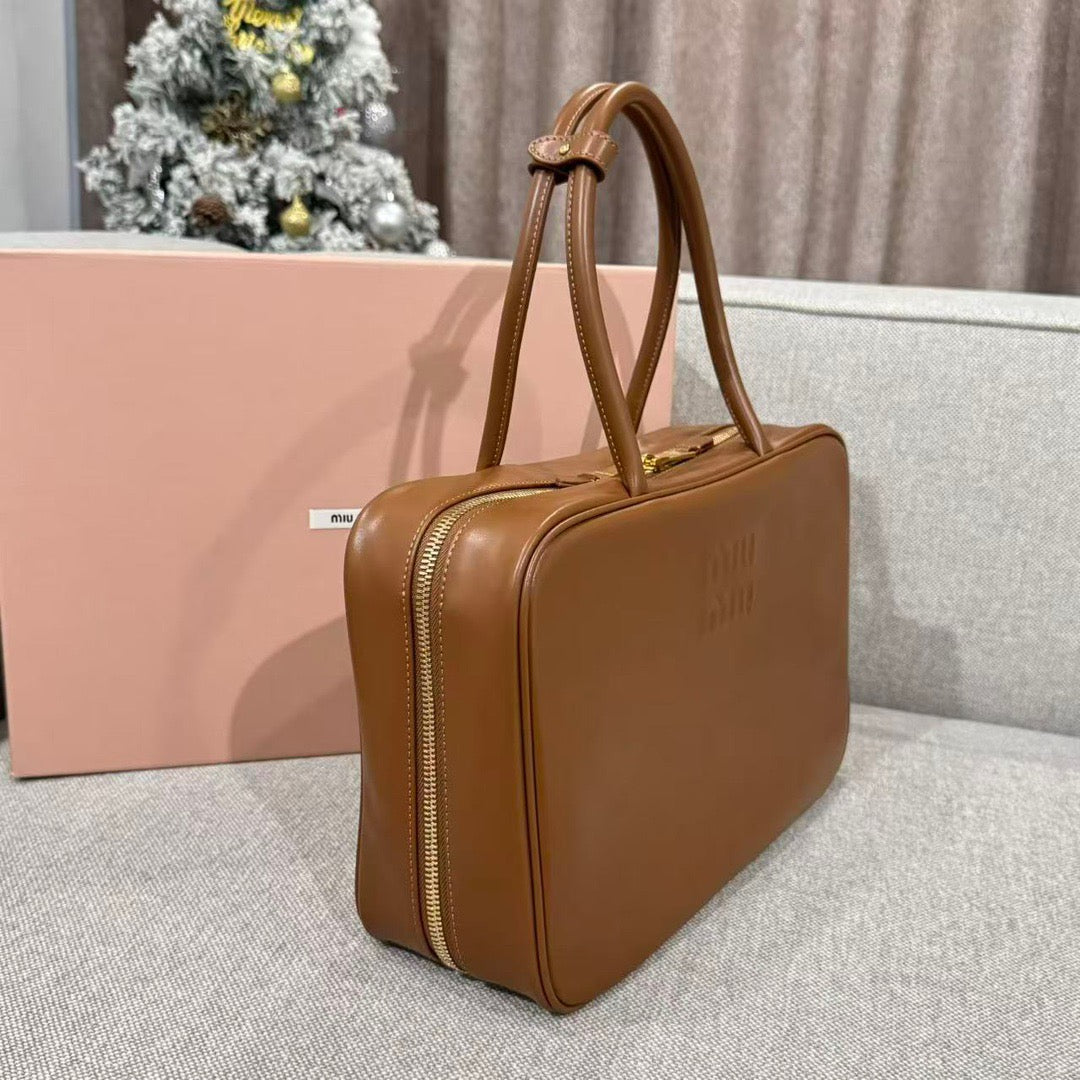 MIU MIU BEAU LARGE LEATHER BAG