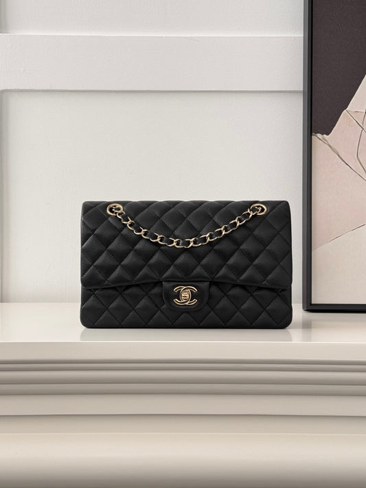 CLASSIC 25 CAVIAR GOLD HARDWARE