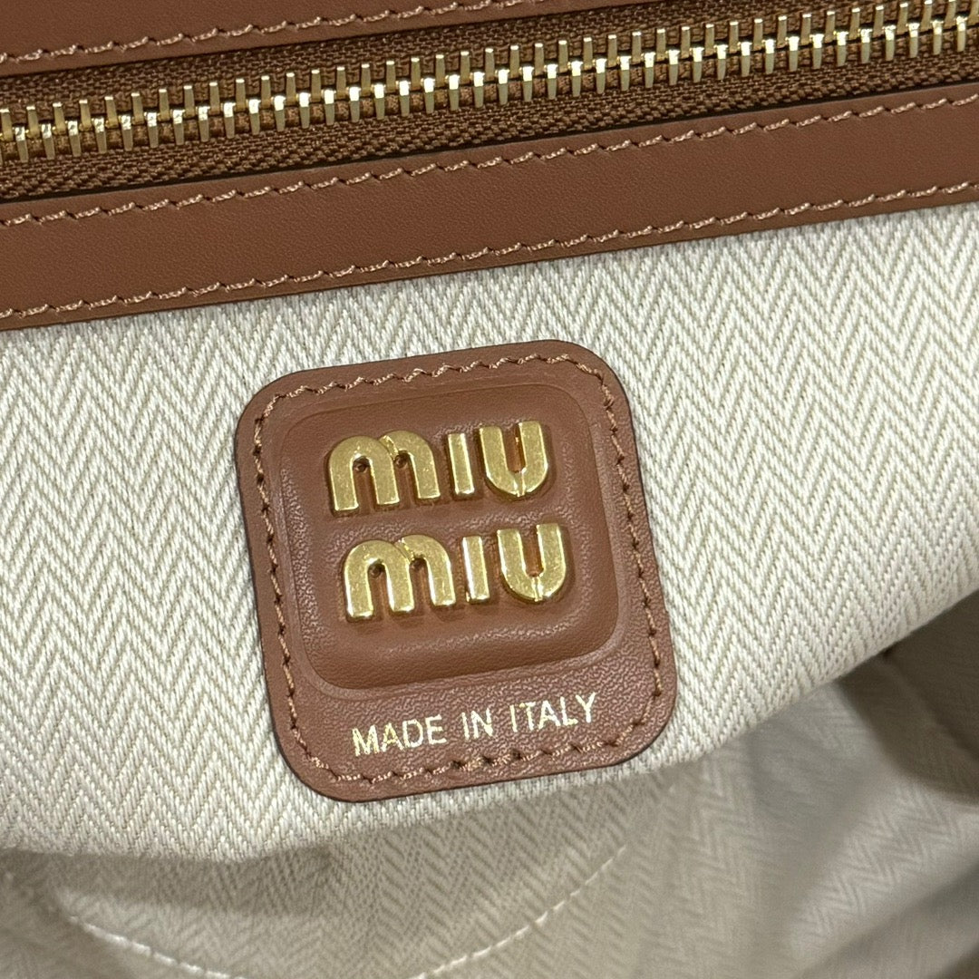 MIU MIU BEAU LARGE LEATHER BAG