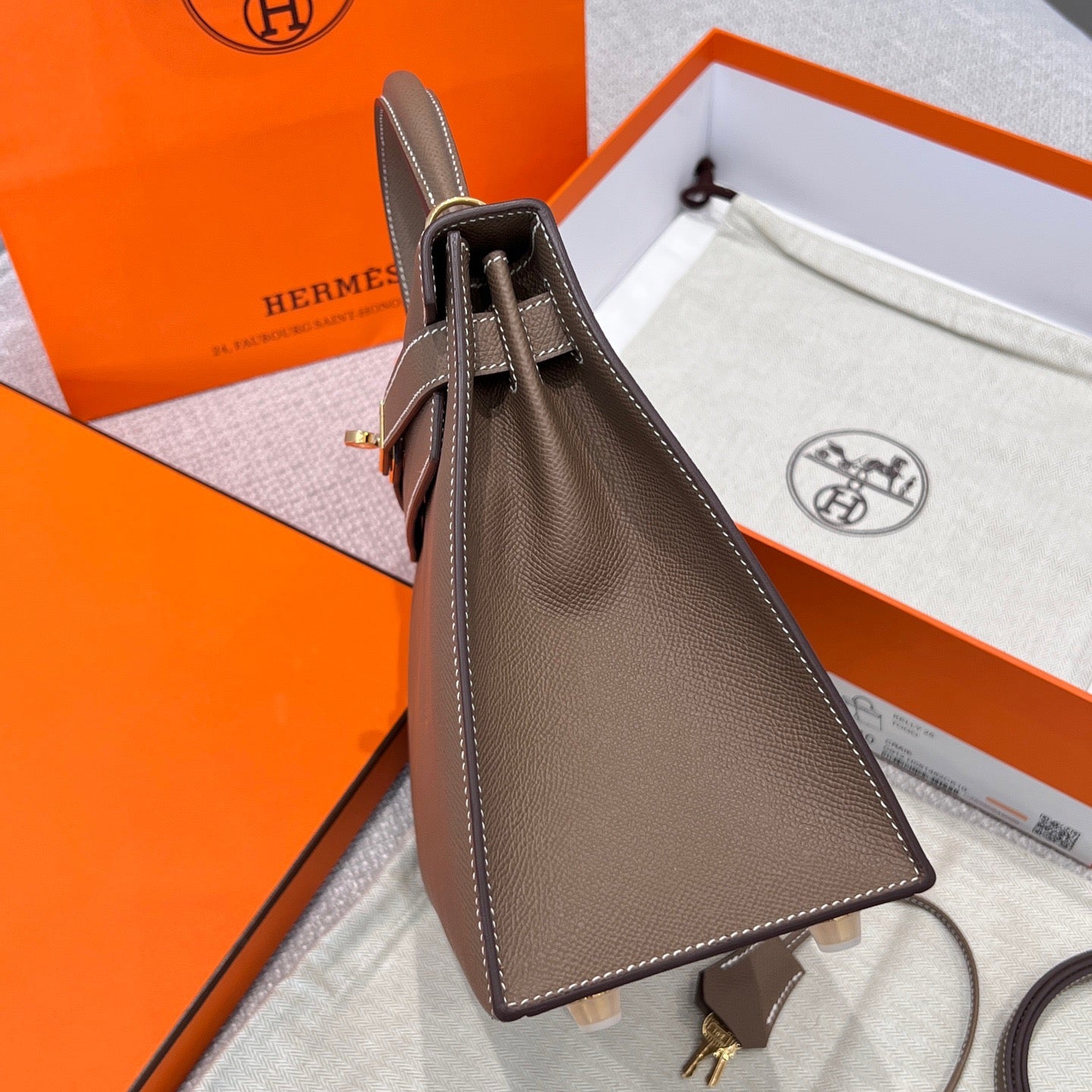KELLY 28 FRANCE HAAS EPSOM LEATHER