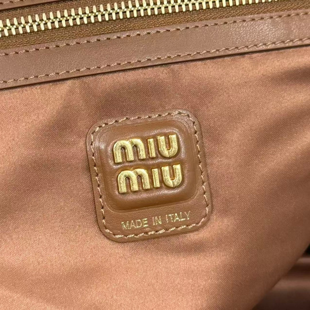 MIU MIU BEAU LARGE LEATHER BAG