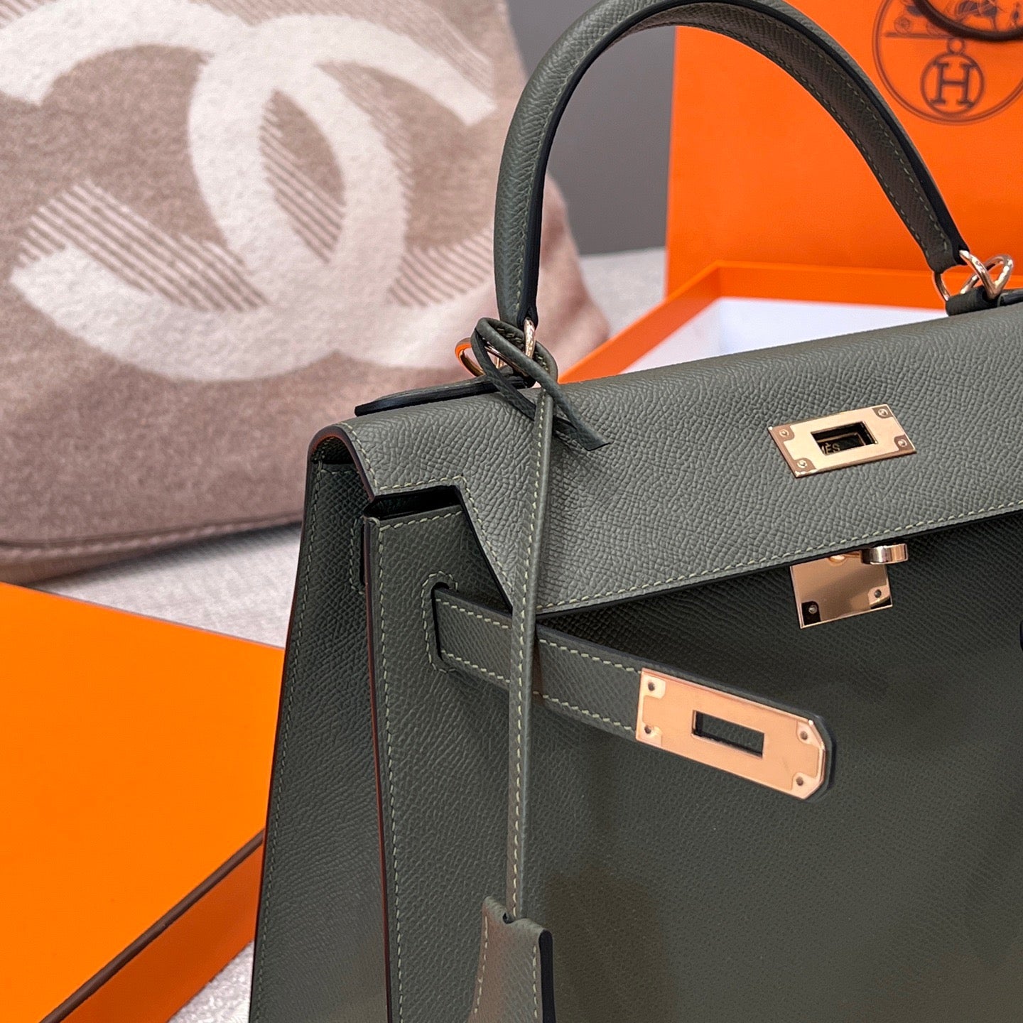 KELLY 28 FRANCE HAAS EPSOM LEATHER