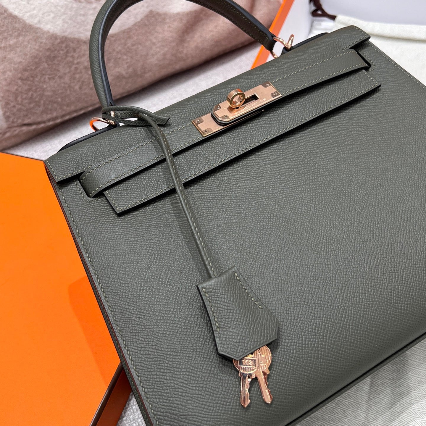KELLY 28 FRANCE HAAS EPSOM LEATHER