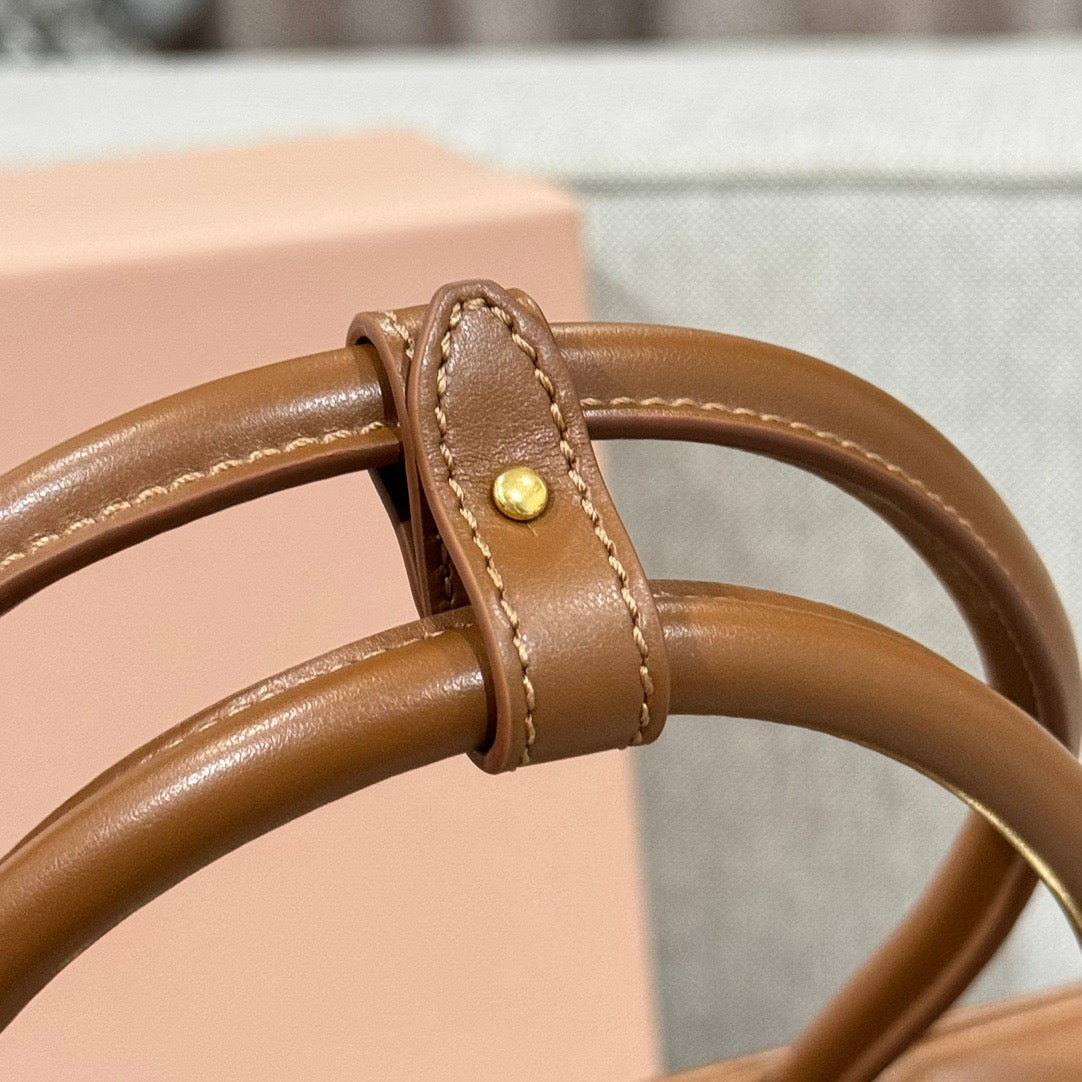 MIU MIU BEAU LARGE LEATHER BAG
