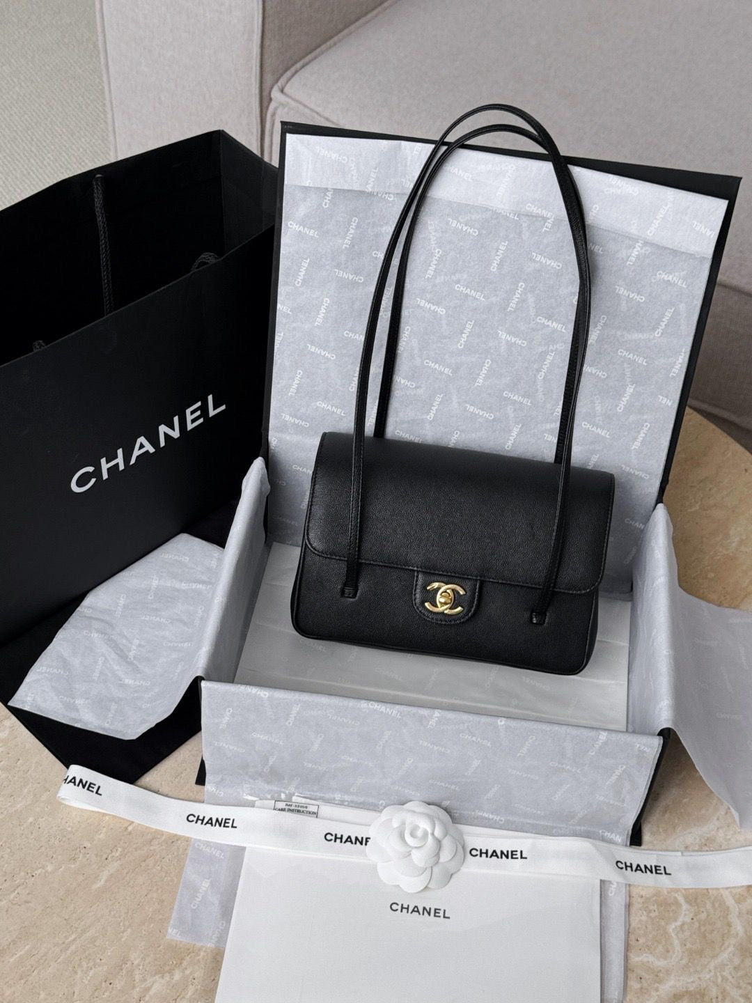 Ch preppy bag Size 22cm - Pre Order
