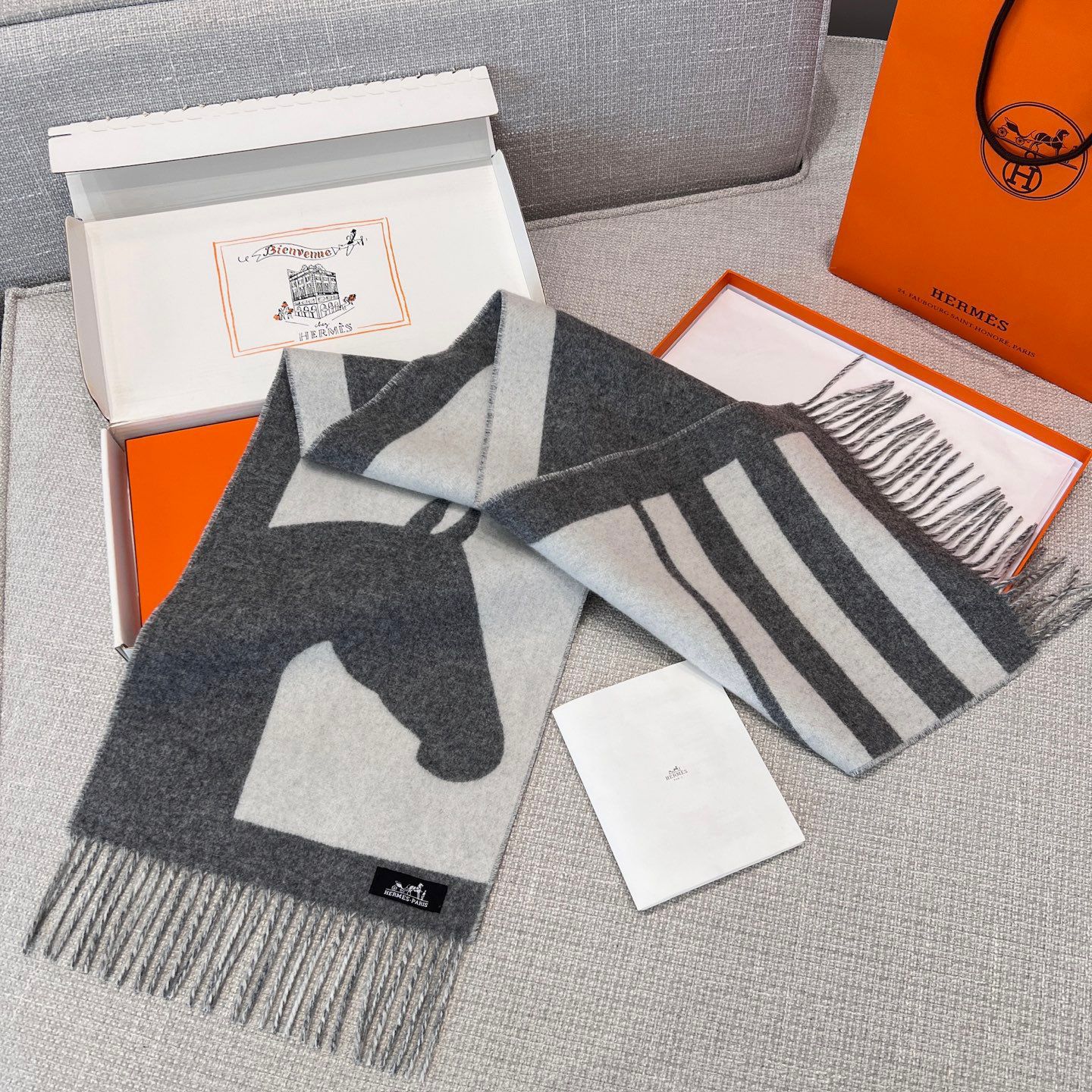 H SHALL 30x140 Cashmere Wool