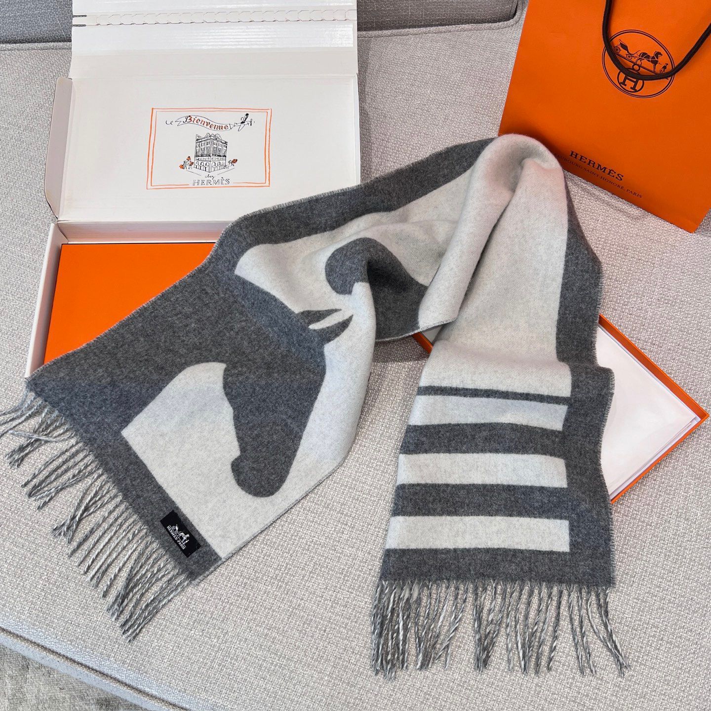 H SHALL 30x140 Cashmere Wool