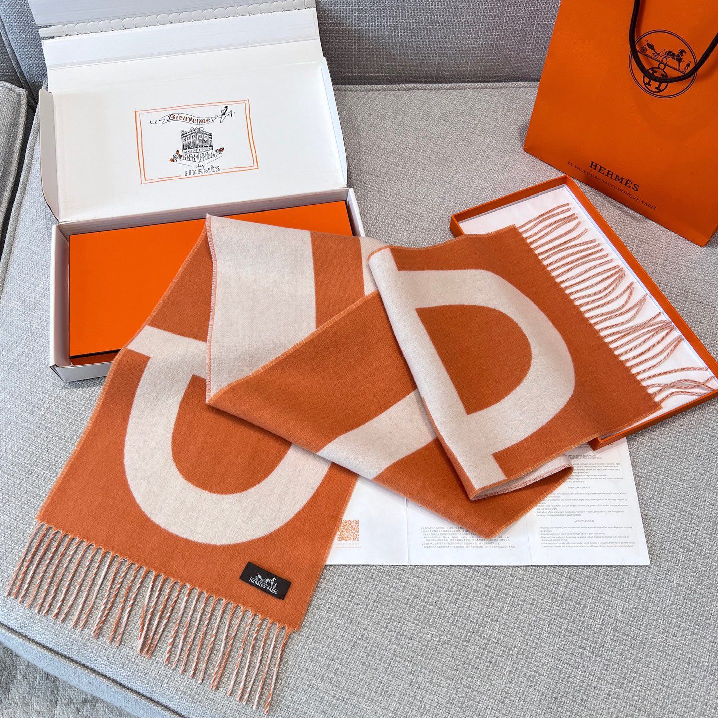 H SHALL 30x140 Cashmere Wool