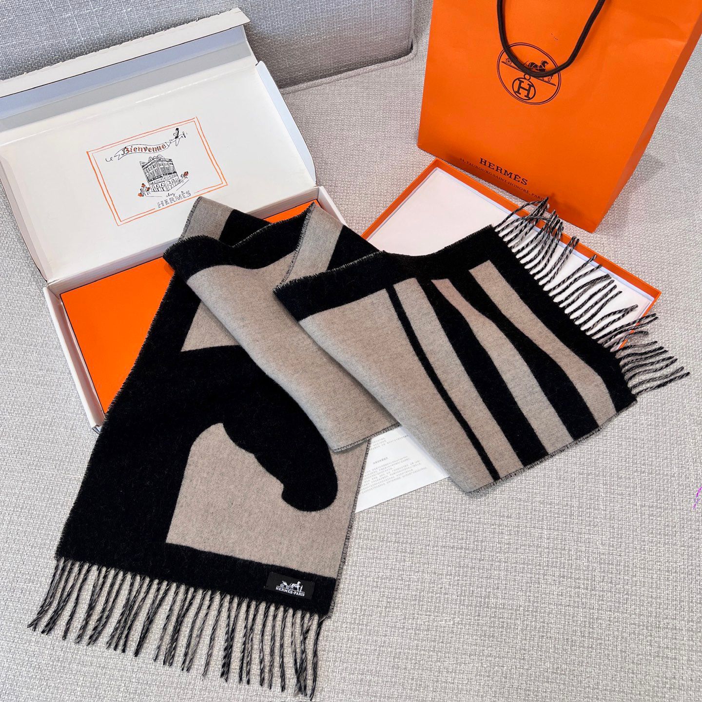 H SHALL 30x140 Cashmere Wool