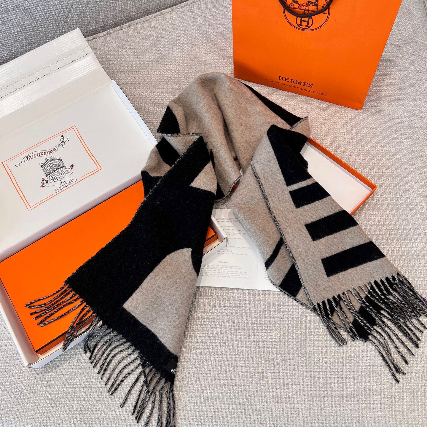 H SHALL 30x140 Cashmere Wool