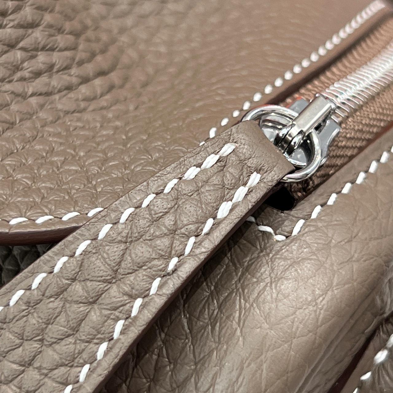 MINI LINDY ETOUPE SILVER HARDWARE