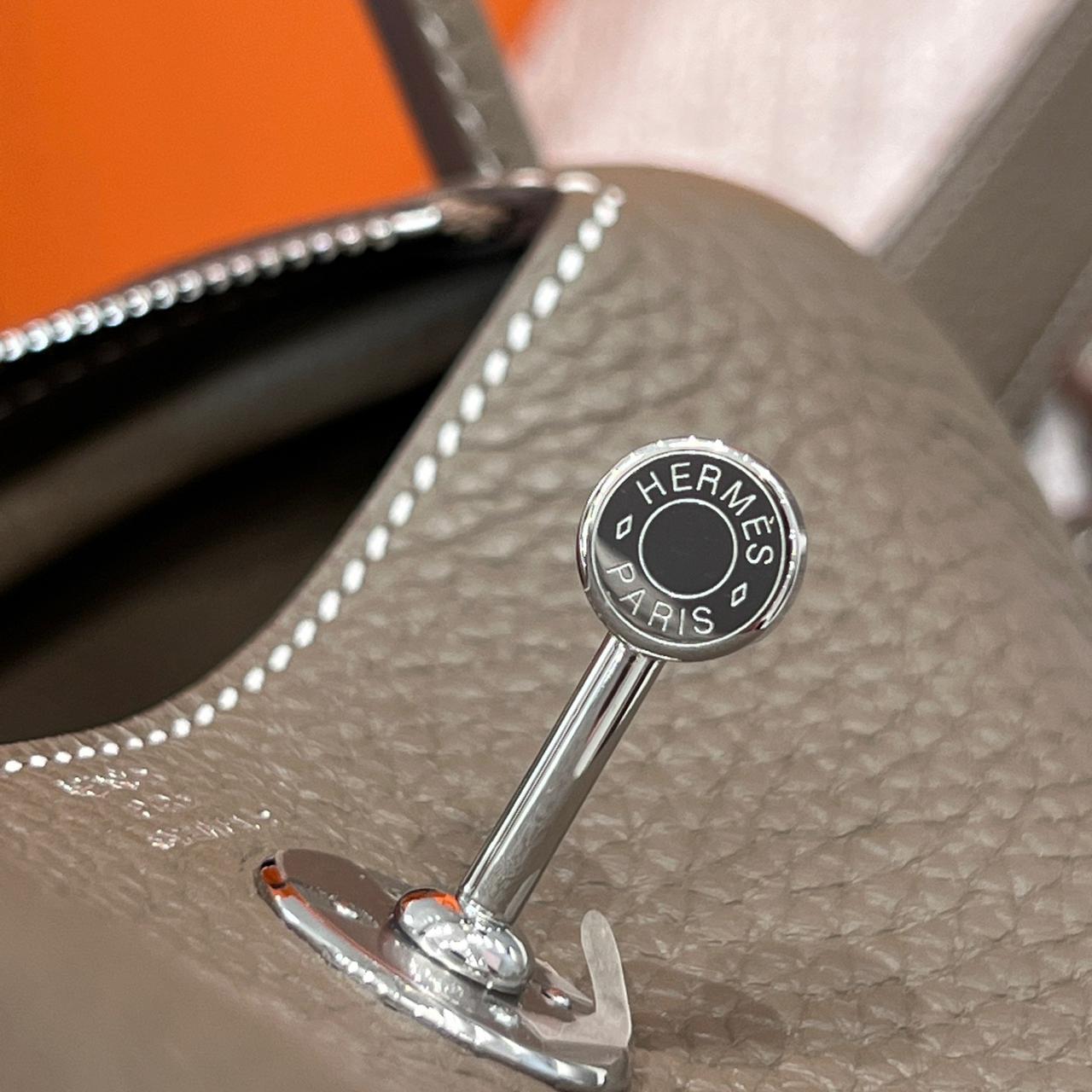 MINI LINDY ETOUPE SILVER HARDWARE