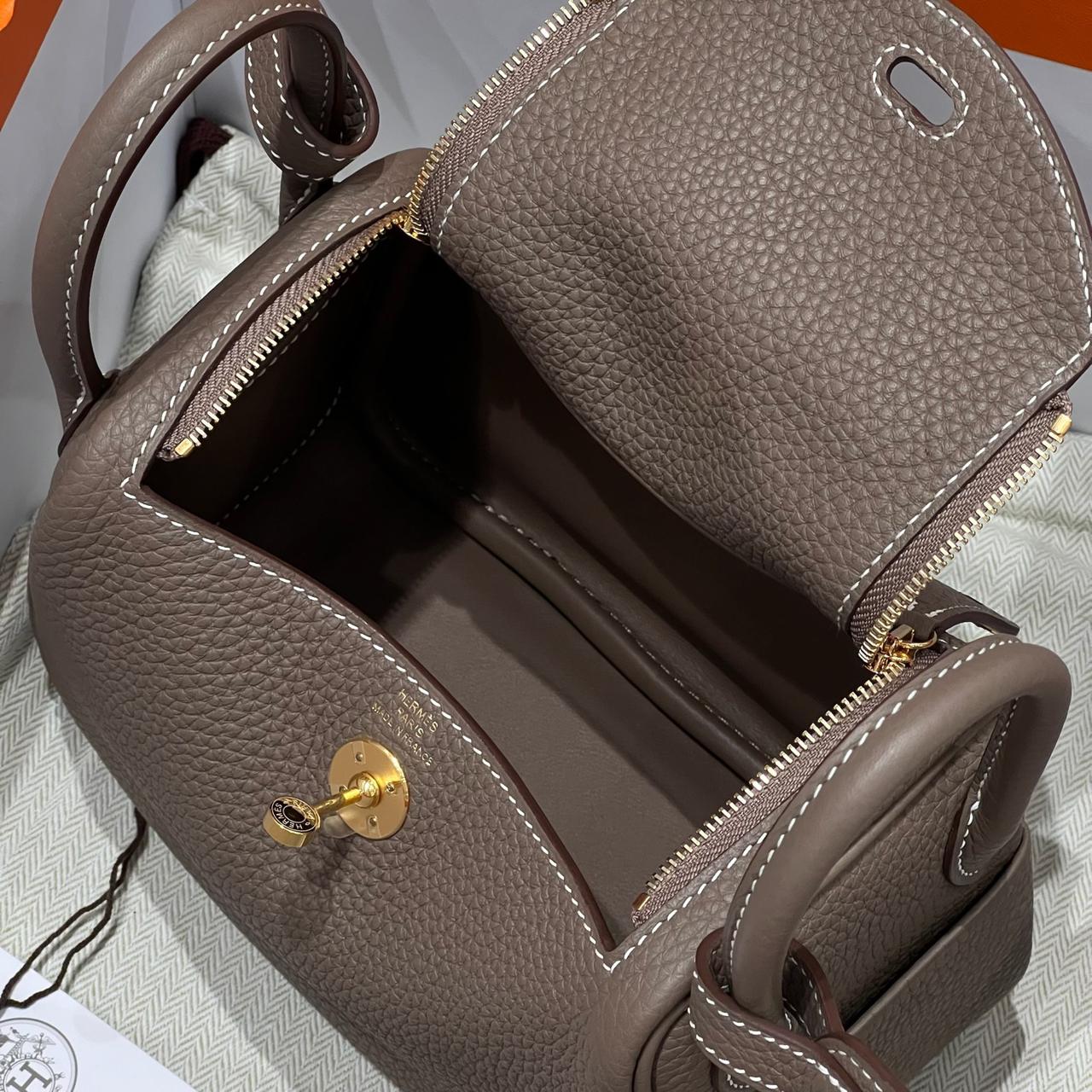 MINI LINDY ETOUPE GOLD HARDWARE
