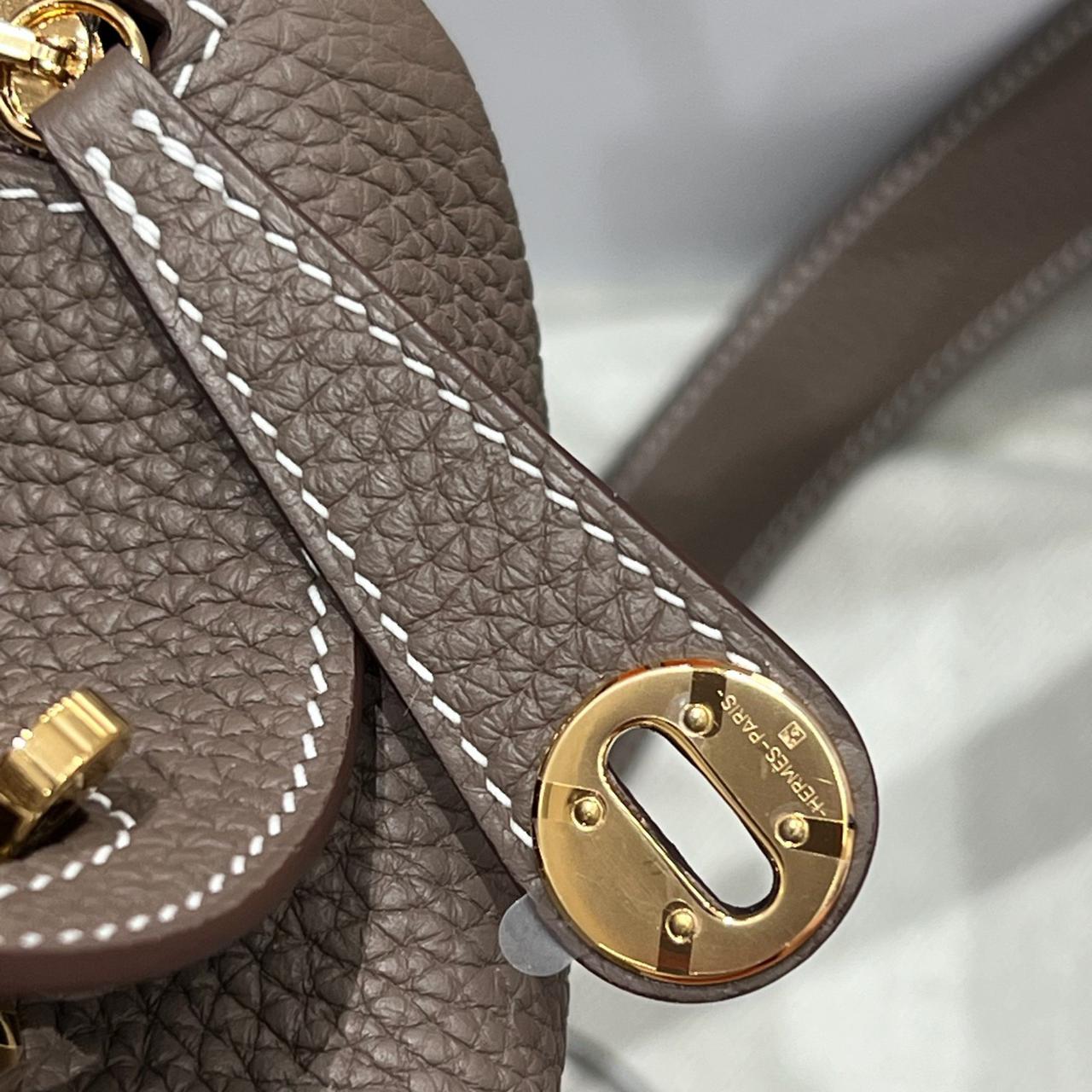 MINI LINDY ETOUPE GOLD HARDWARE