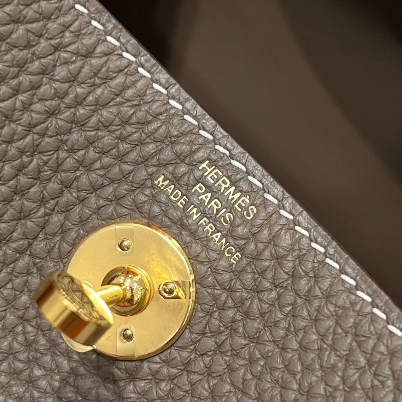 MINI LINDY ETOUPE GOLD HARDWARE