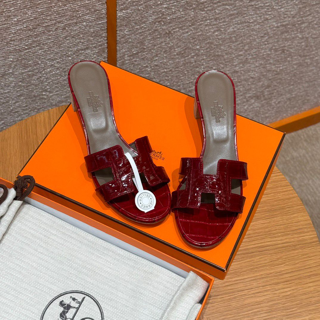OASIS SANDAL MATTE ALIGATOR