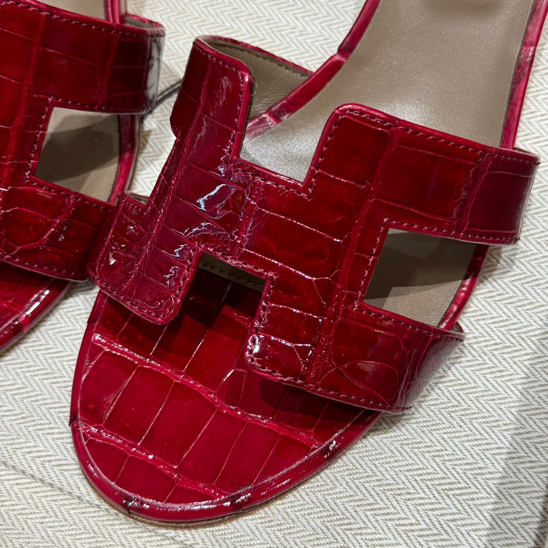 OASIS SANDAL MATTE ALIGATOR
