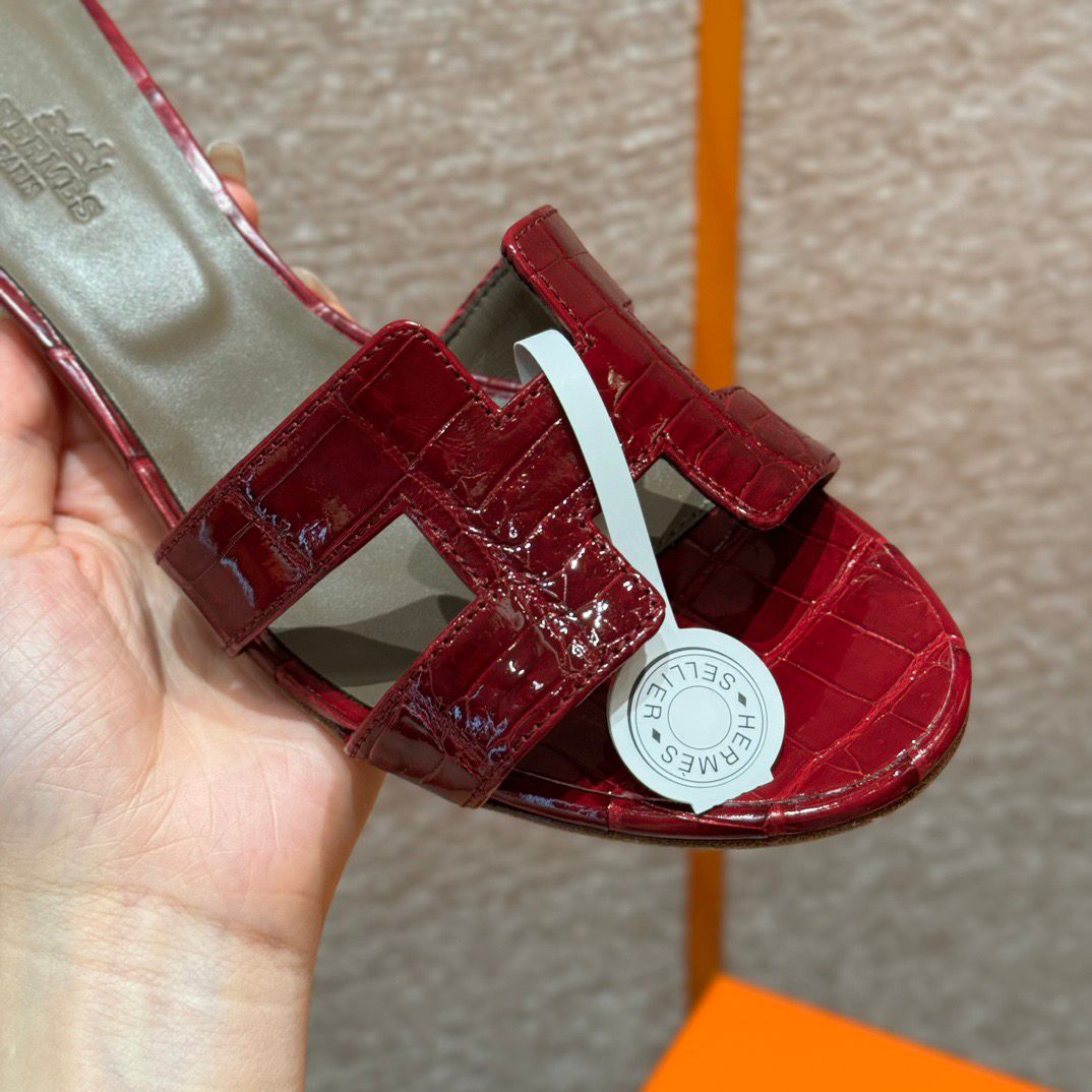 OASIS SANDAL MATTE ALIGATOR