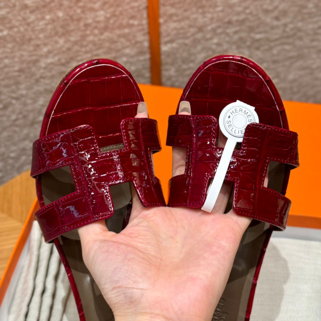 OASIS SANDAL MATTE ALIGATOR