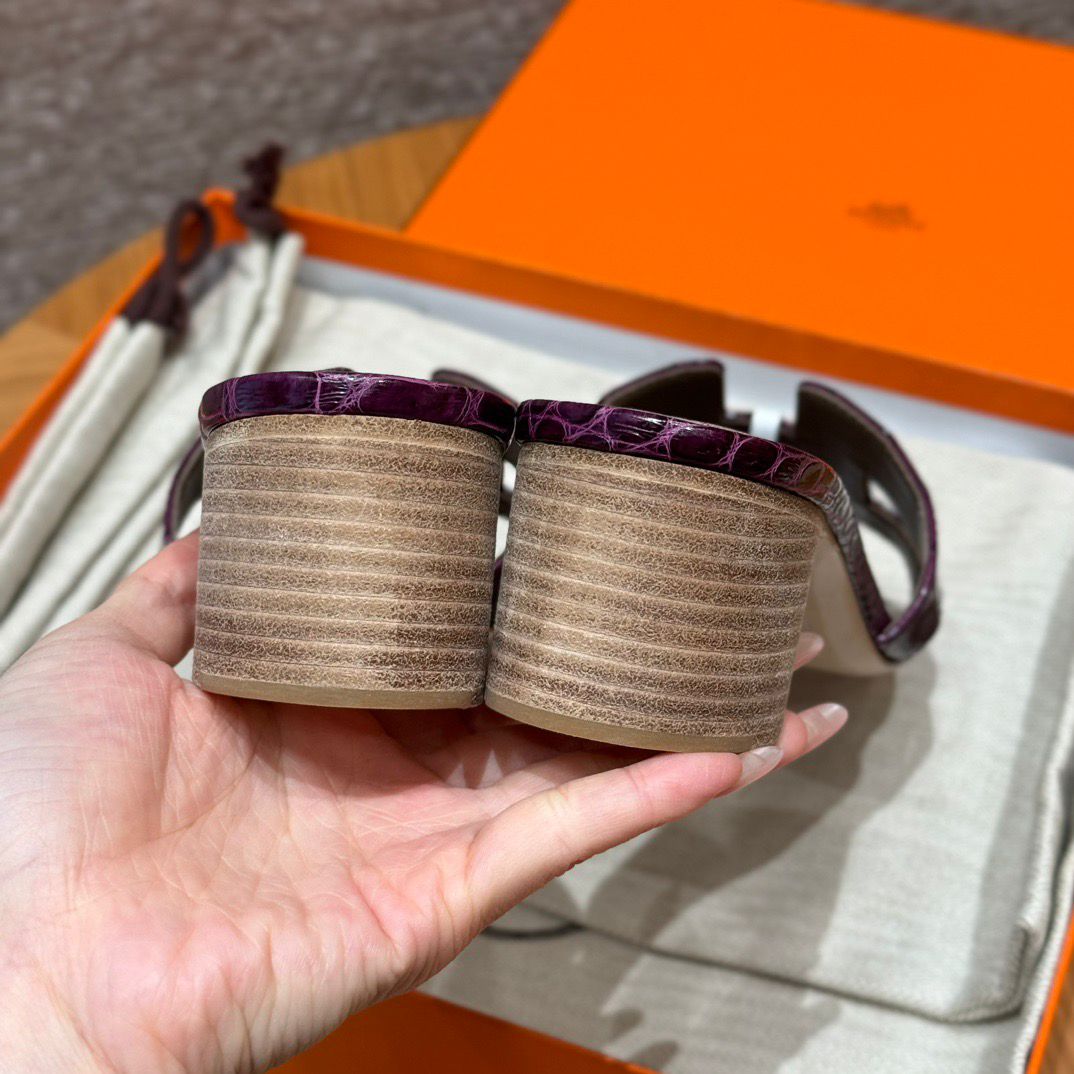 OASIS SANDAL MATTE ALIGATOR