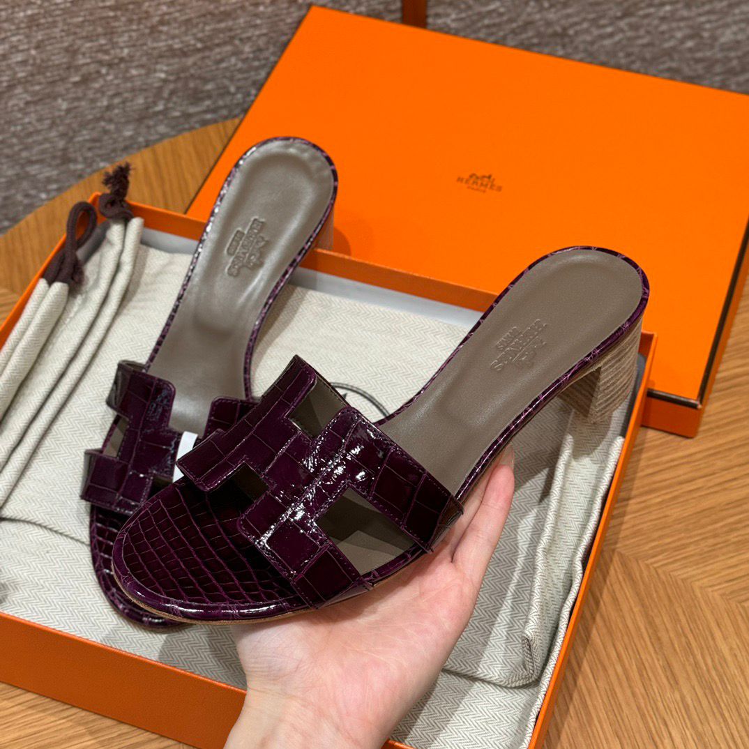 OASIS SANDAL MATTE ALIGATOR