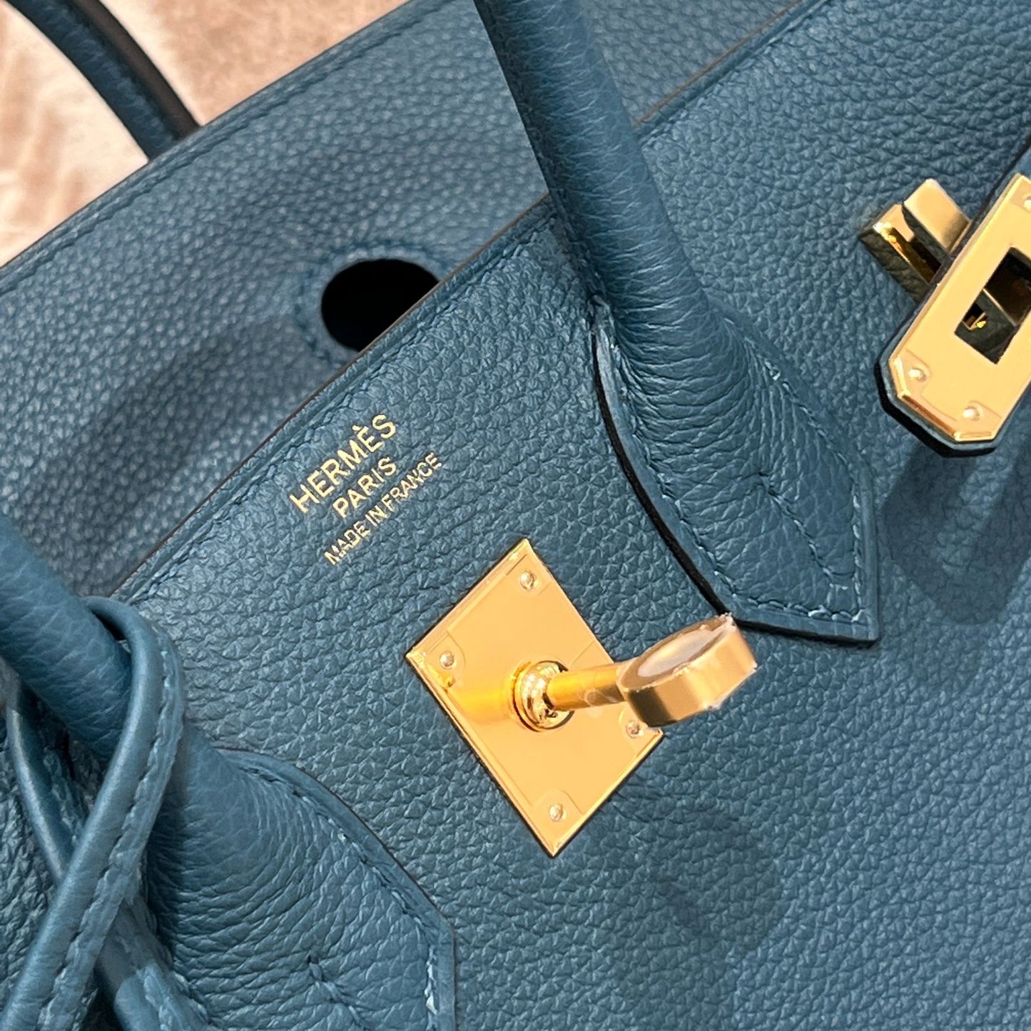 BK 25 Vert Bosphore Gold Hardware