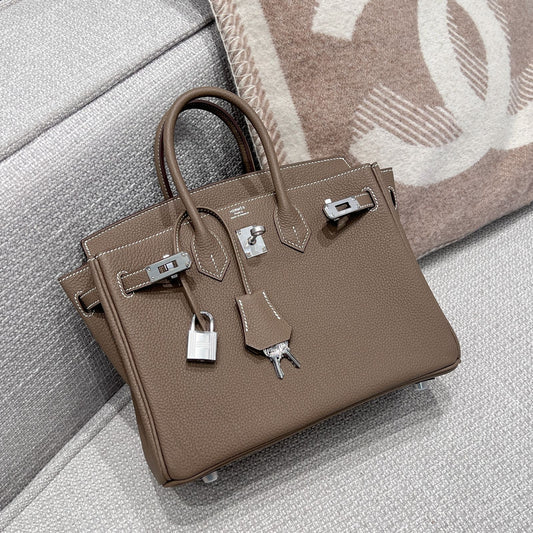 BK 25 Etoupe Silver hardware