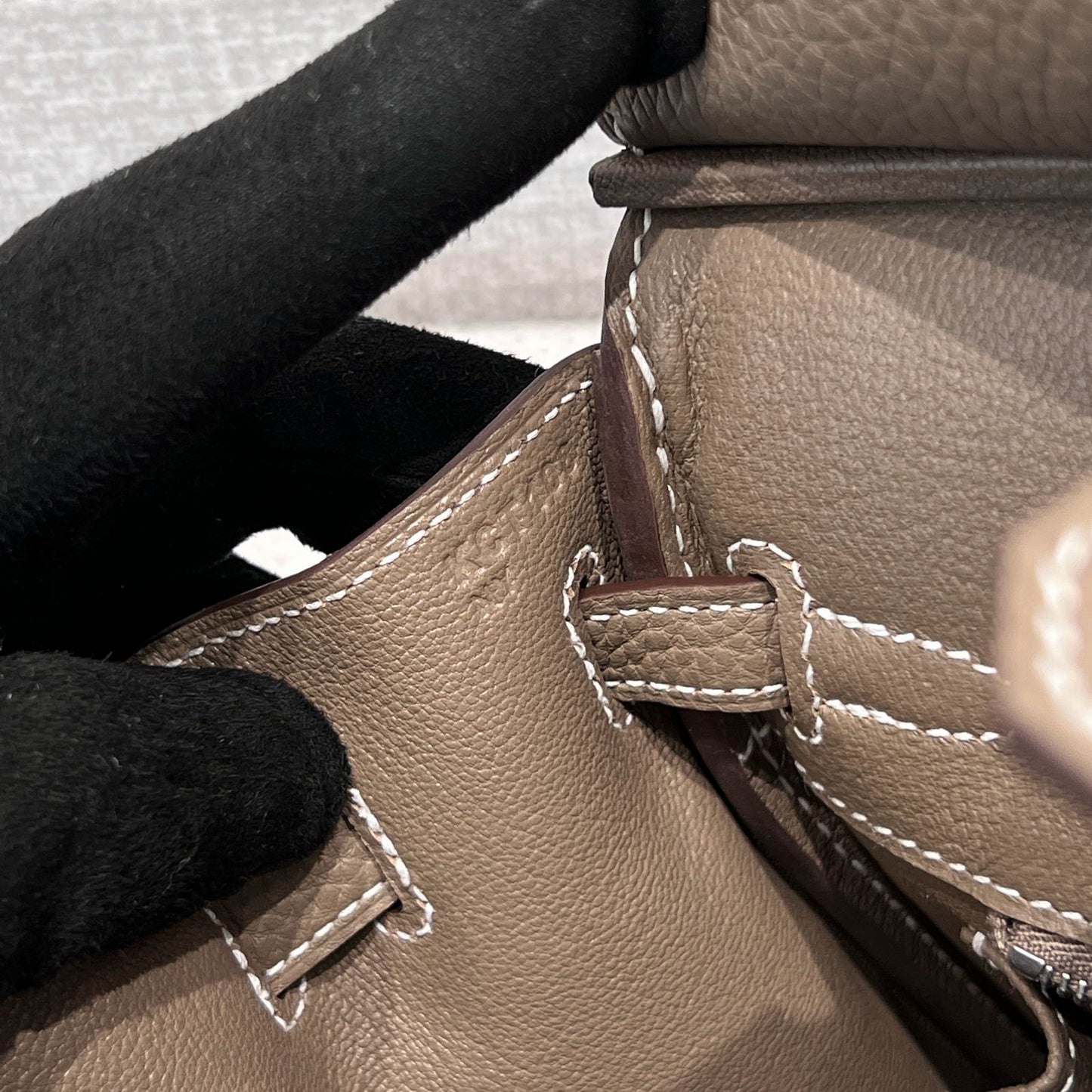BK 25 Etoupe Silver hardware