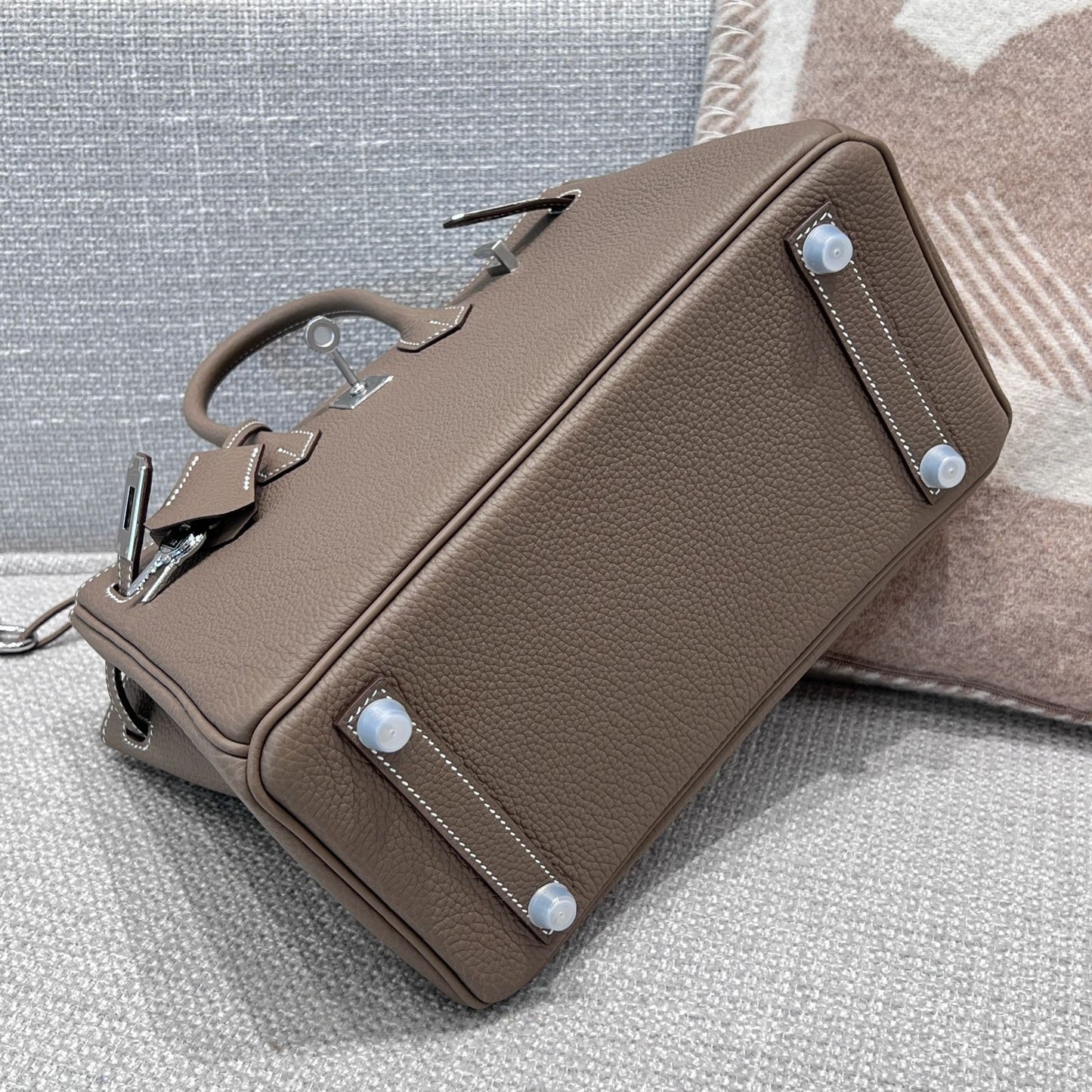 BK 25 Etoupe Silver hardware