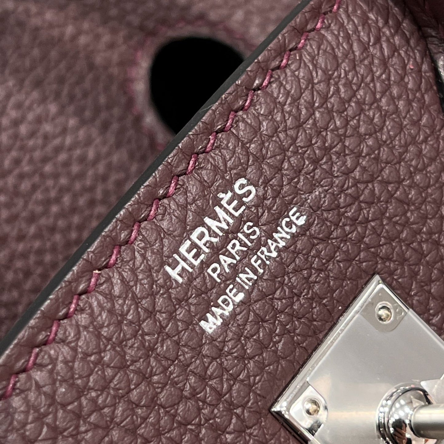 BK 25 Rouge Sellier Silver hardware