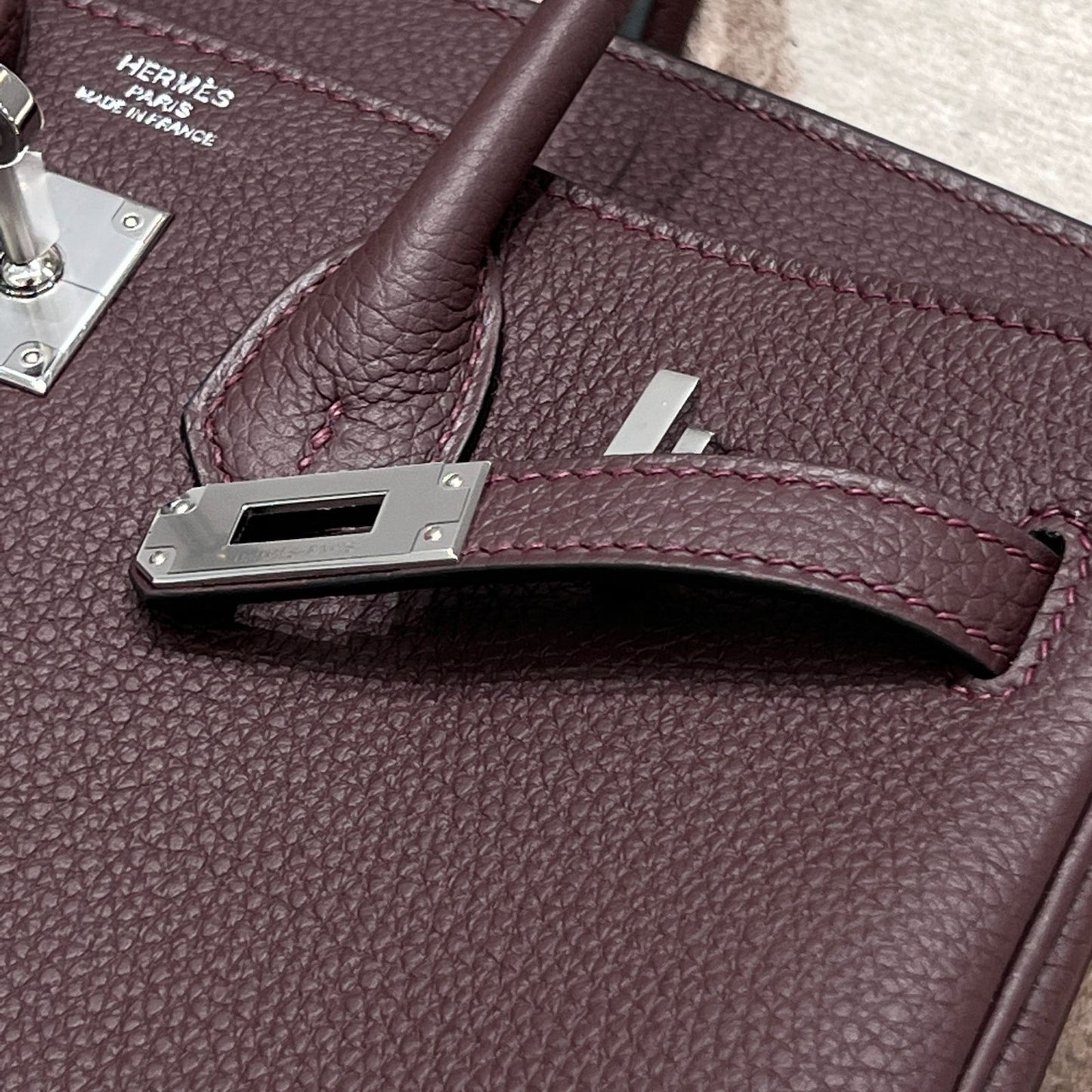 BK 25 Rouge Sellier Silver hardware