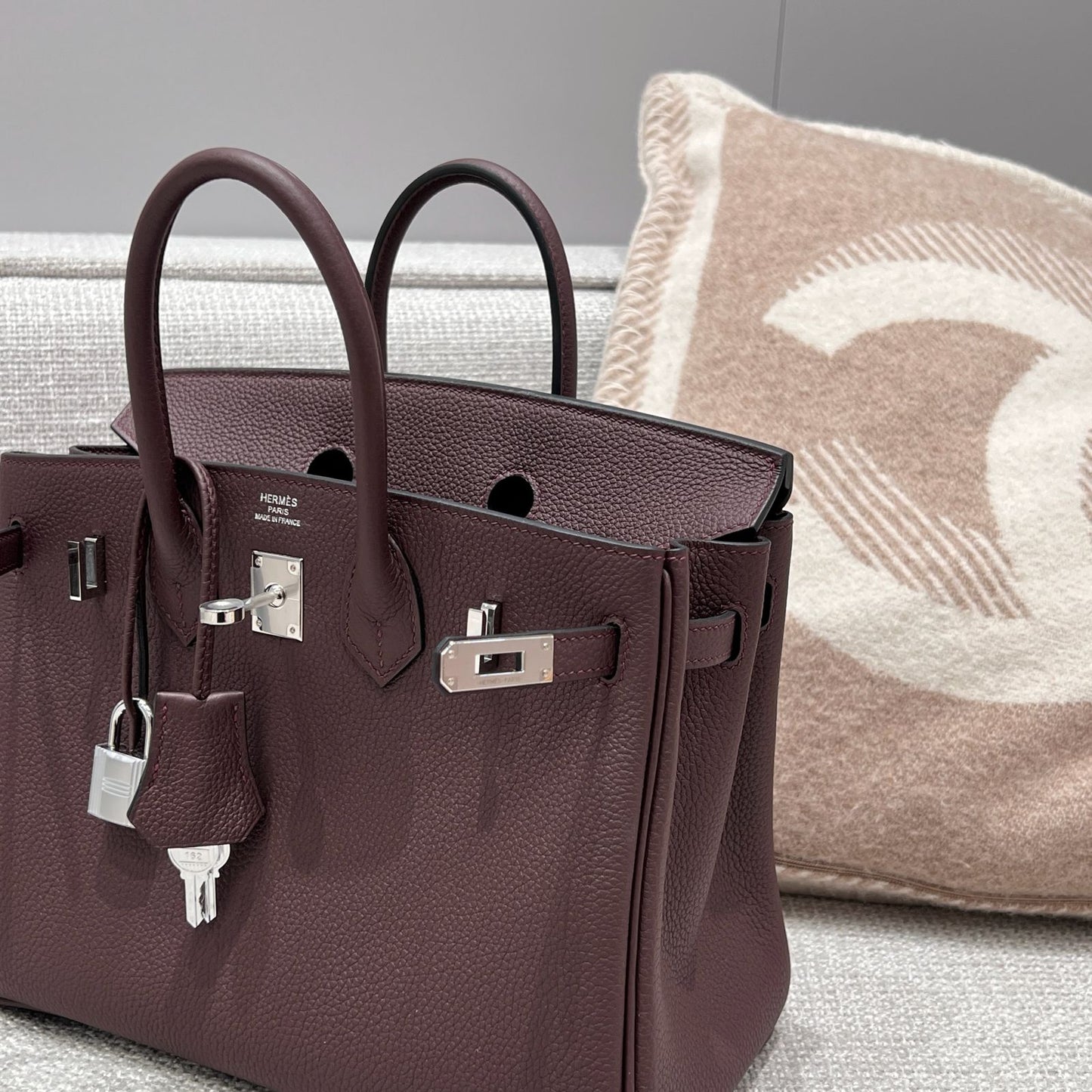 BK 25 Rouge Sellier Silver hardware
