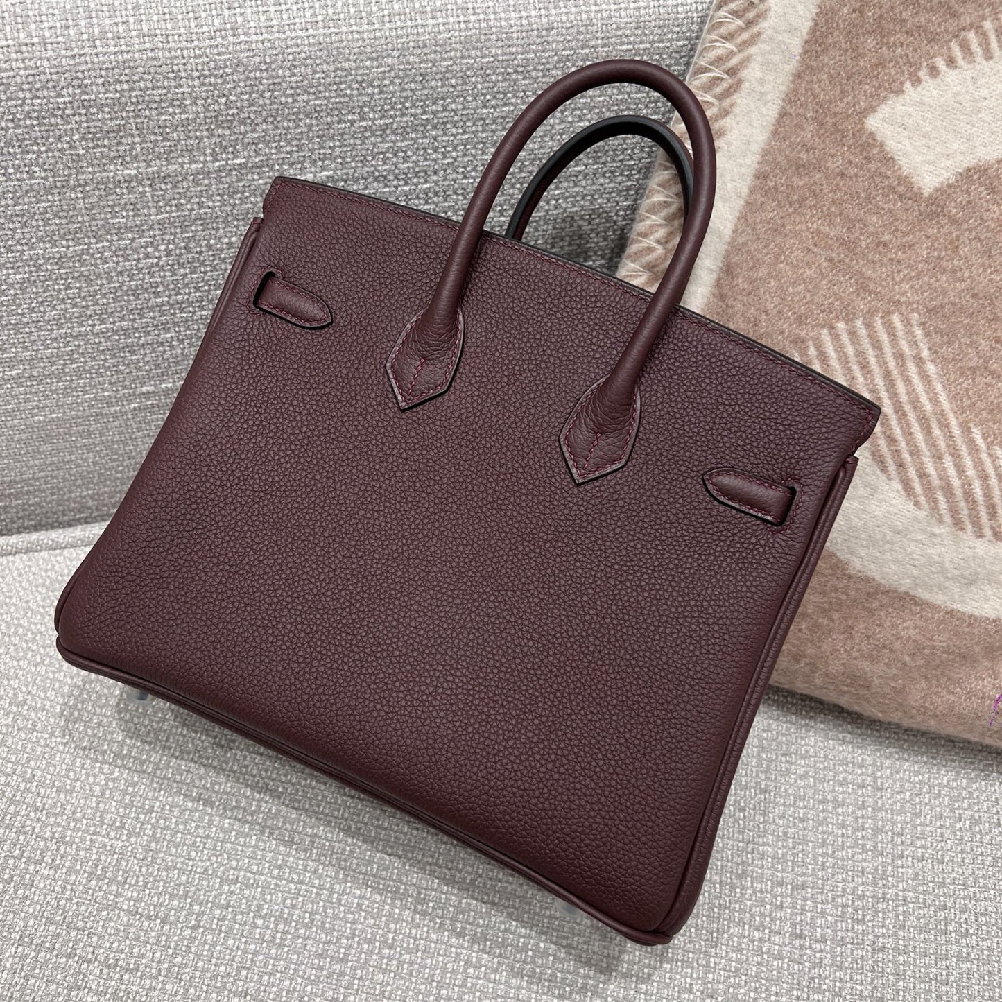 BK 25 Rouge Sellier Silver hardware