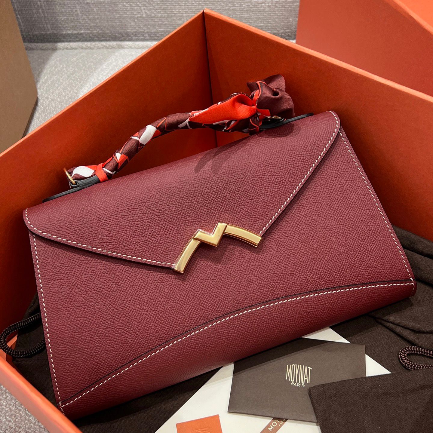 Gabrielle Clutch Gold Hardware