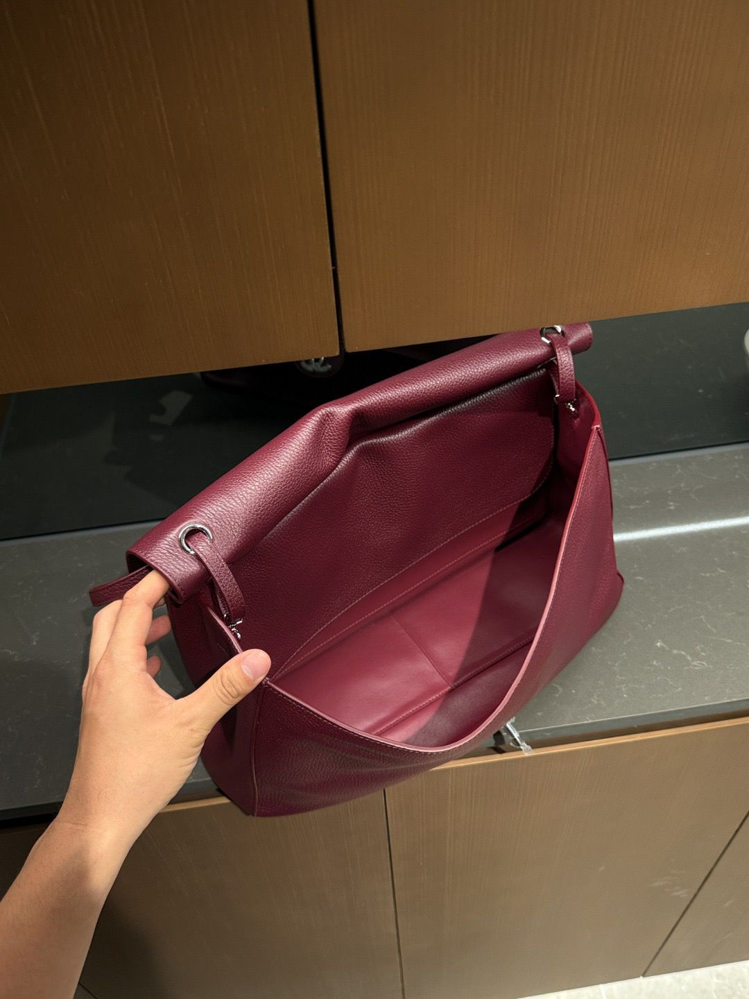 Maxi flapbag grained calfskin - Pre order