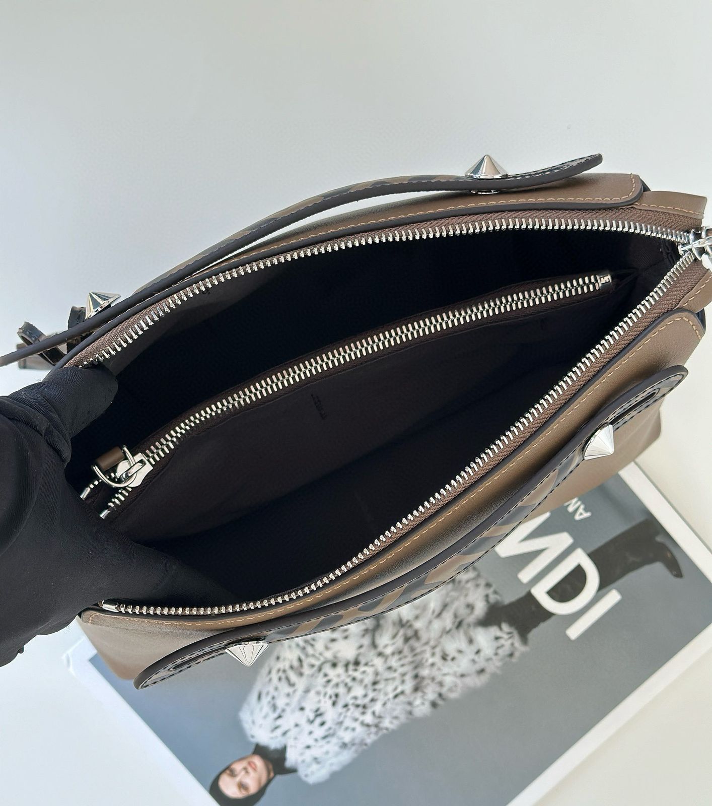 By the way brown crossbody