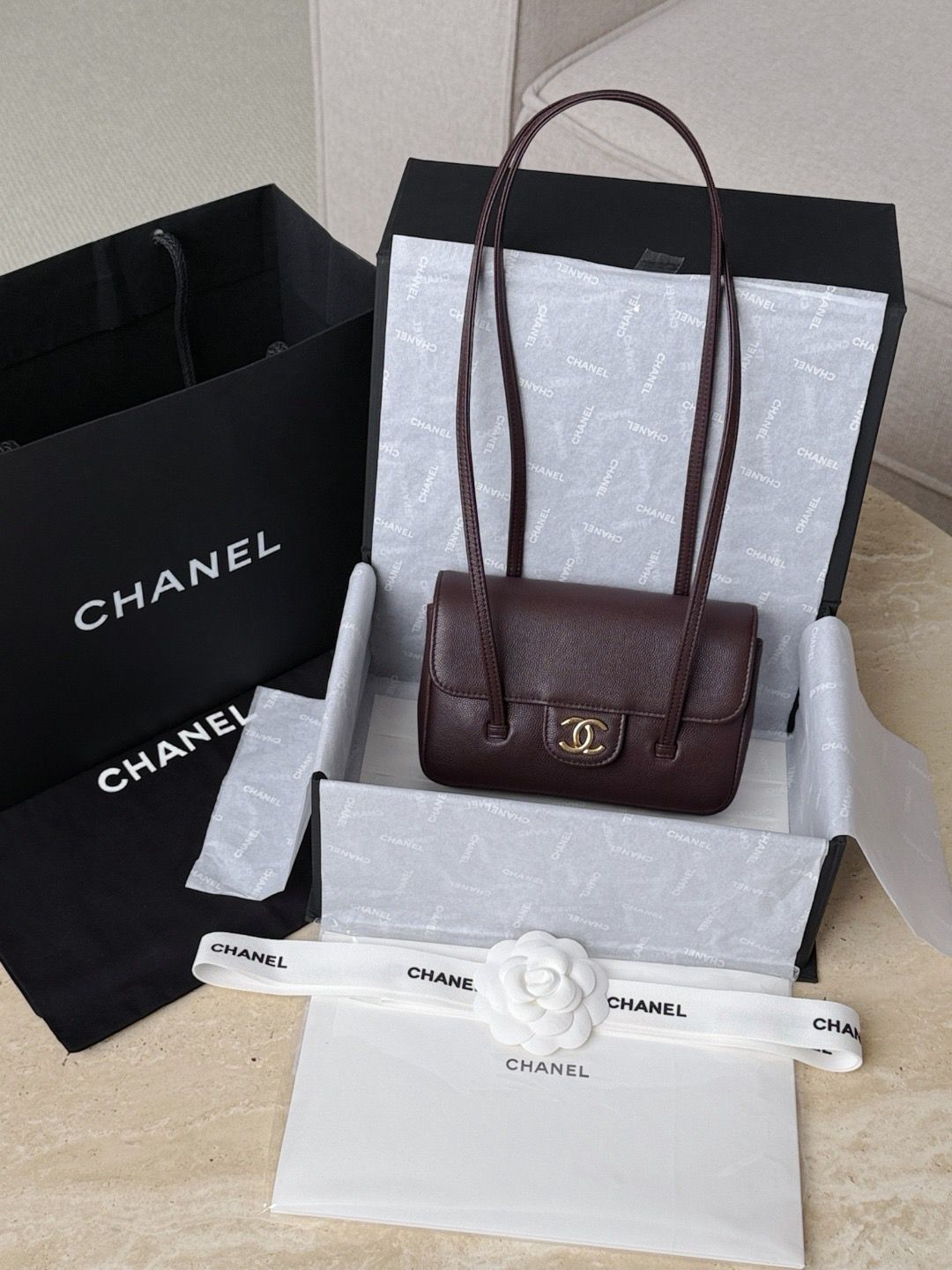 Ch preppy bag Size 17 cm- Pre Order