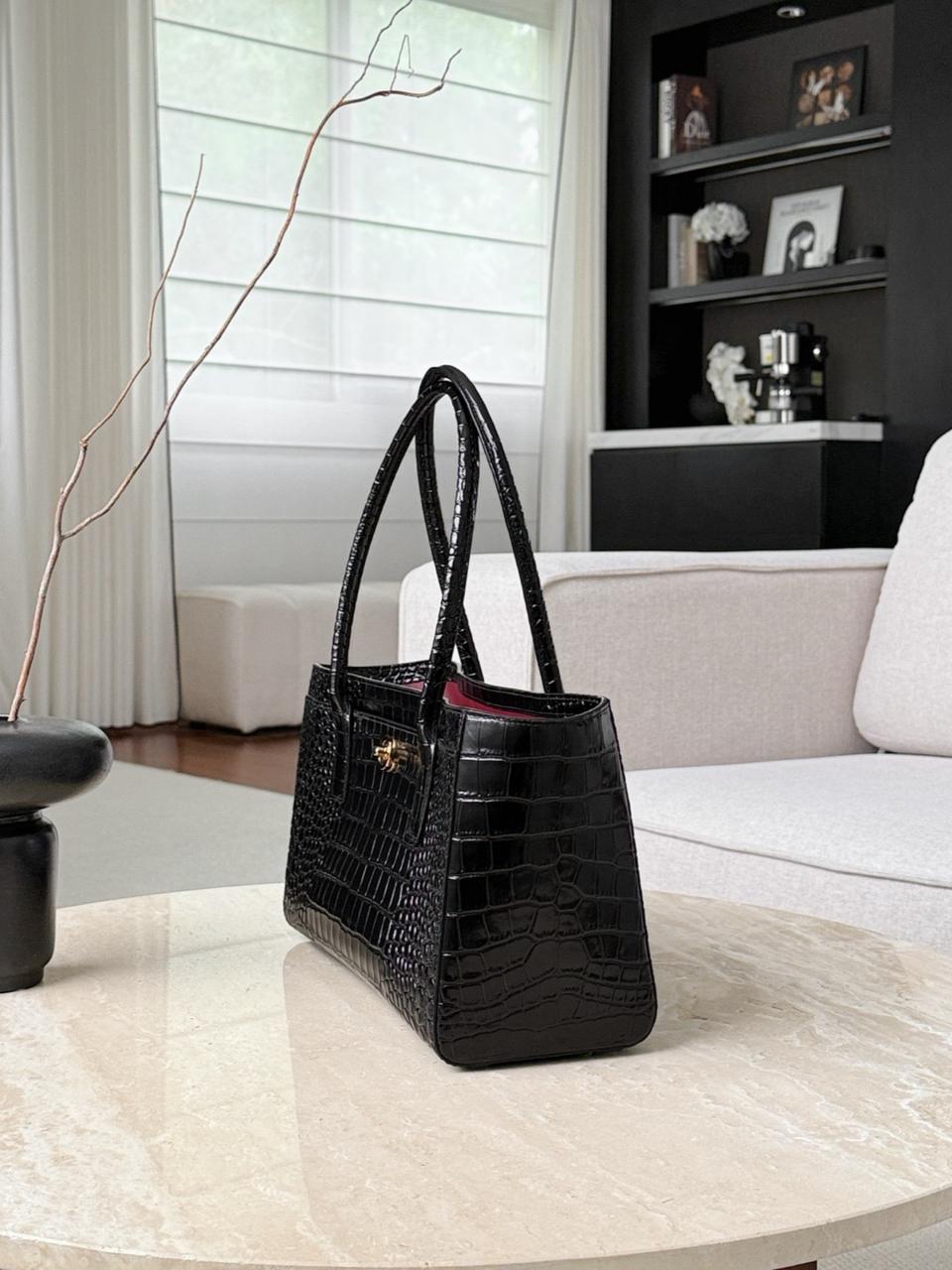 Tote crocdile embossed clafskin  2026