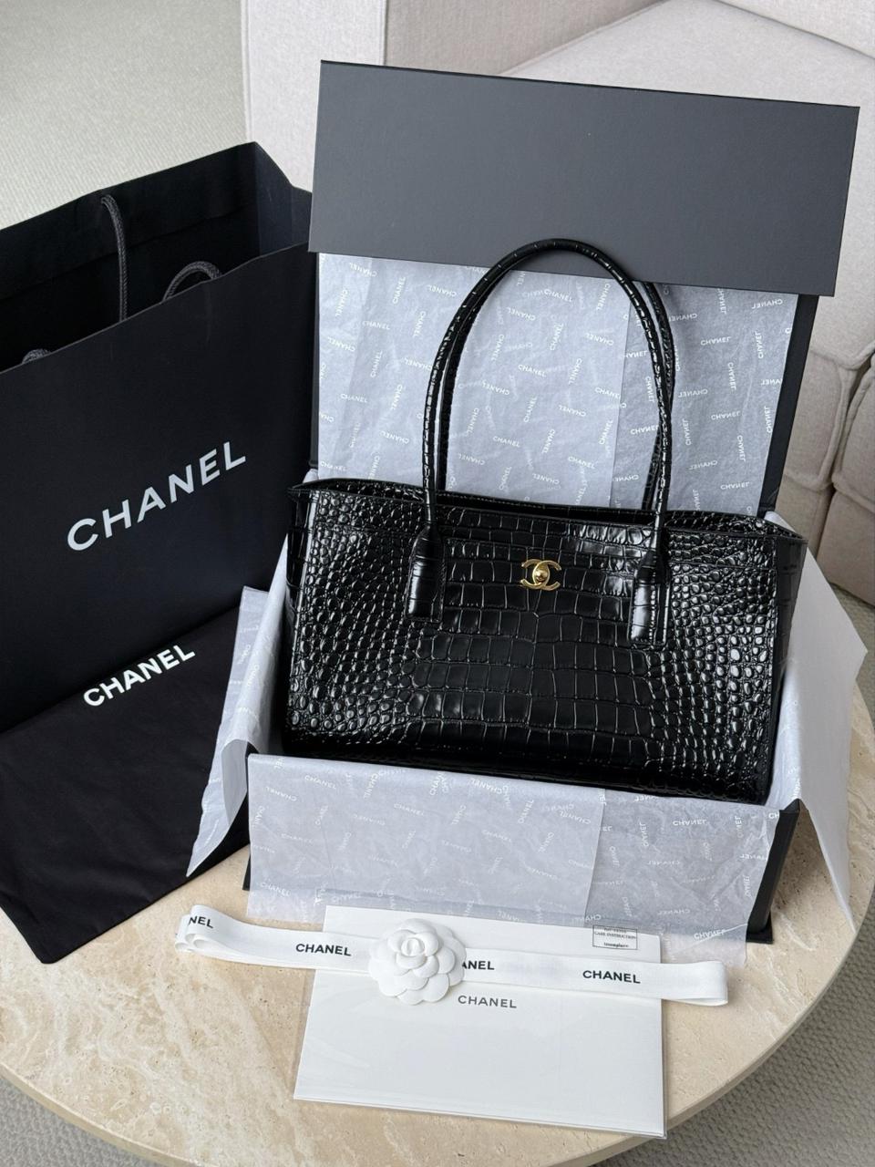 Tote crocdile embossed clafskin  2026