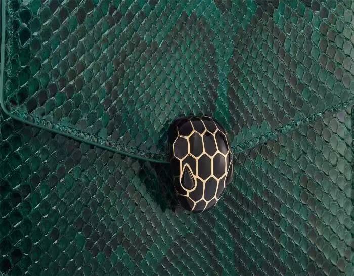 Green Serpenti Forever Top-Handle