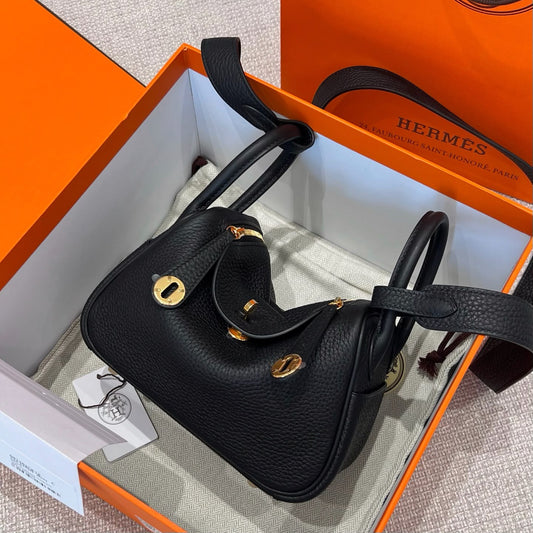 Mini lindy black gold hardware