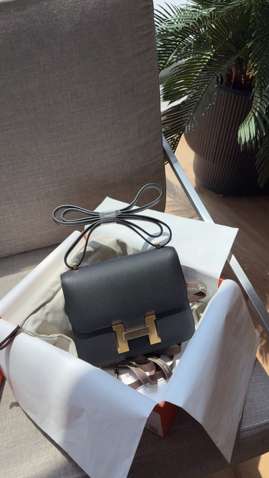 Constance 18 black gold hardware